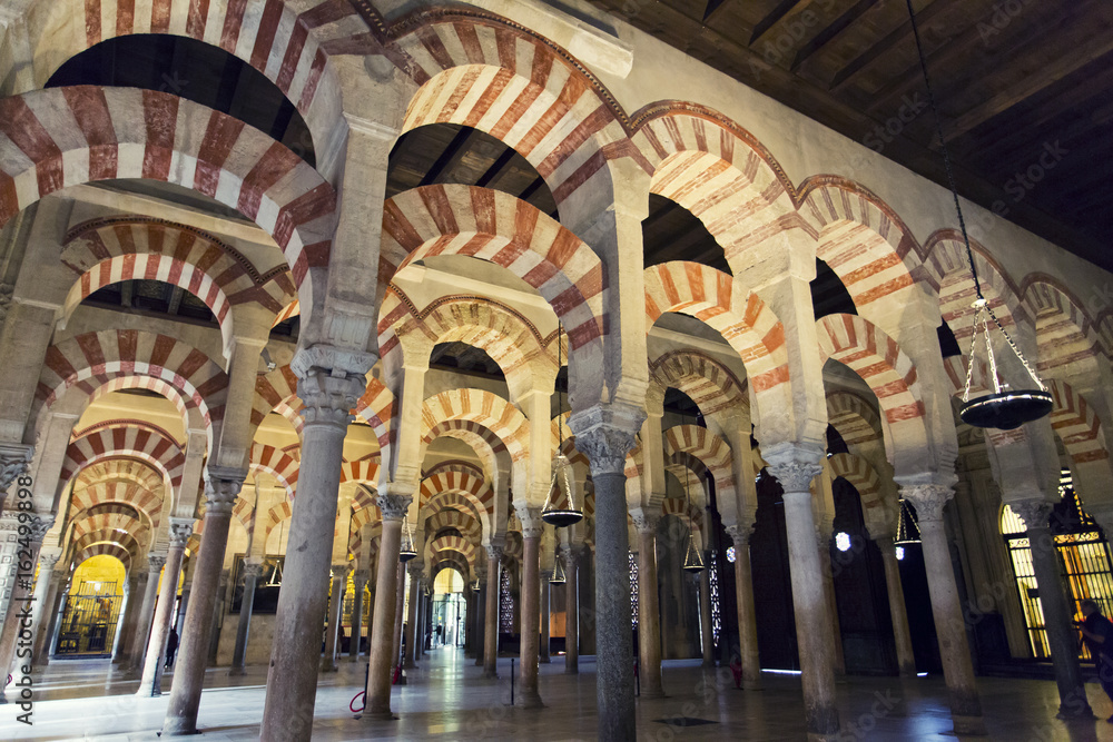 Inside the Grand Mosque Mezquita cathedral of Cordoba, Andalusia
