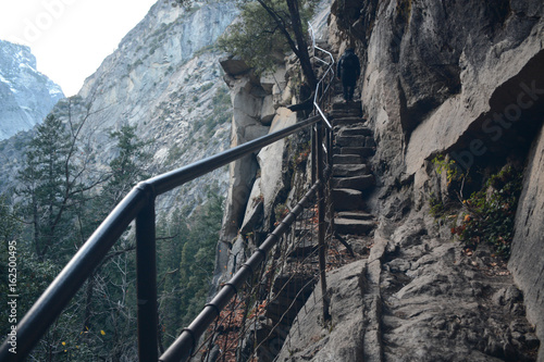 Vernal Fall Trail in Yosemite National Park, California