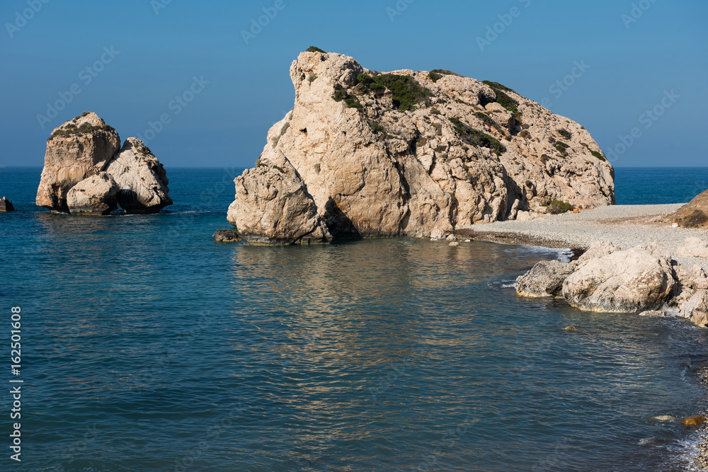 Aphrodite's Rock beach. Petra tou Romiou, Cyprus