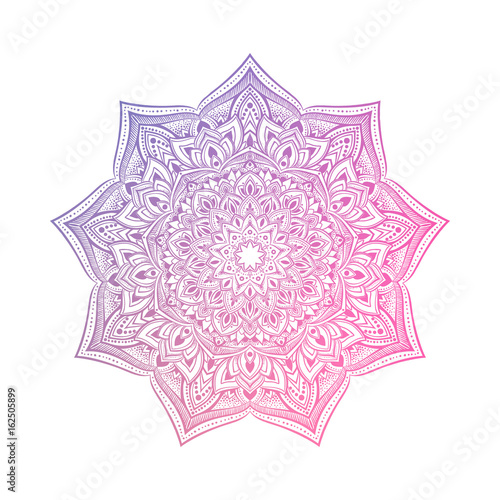 Fotografie Hand drawn abstract mandala design