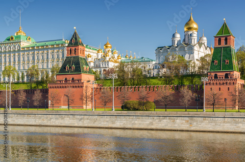 Fragment of arhitectural complex of Kremlin in Moscow, Russia.