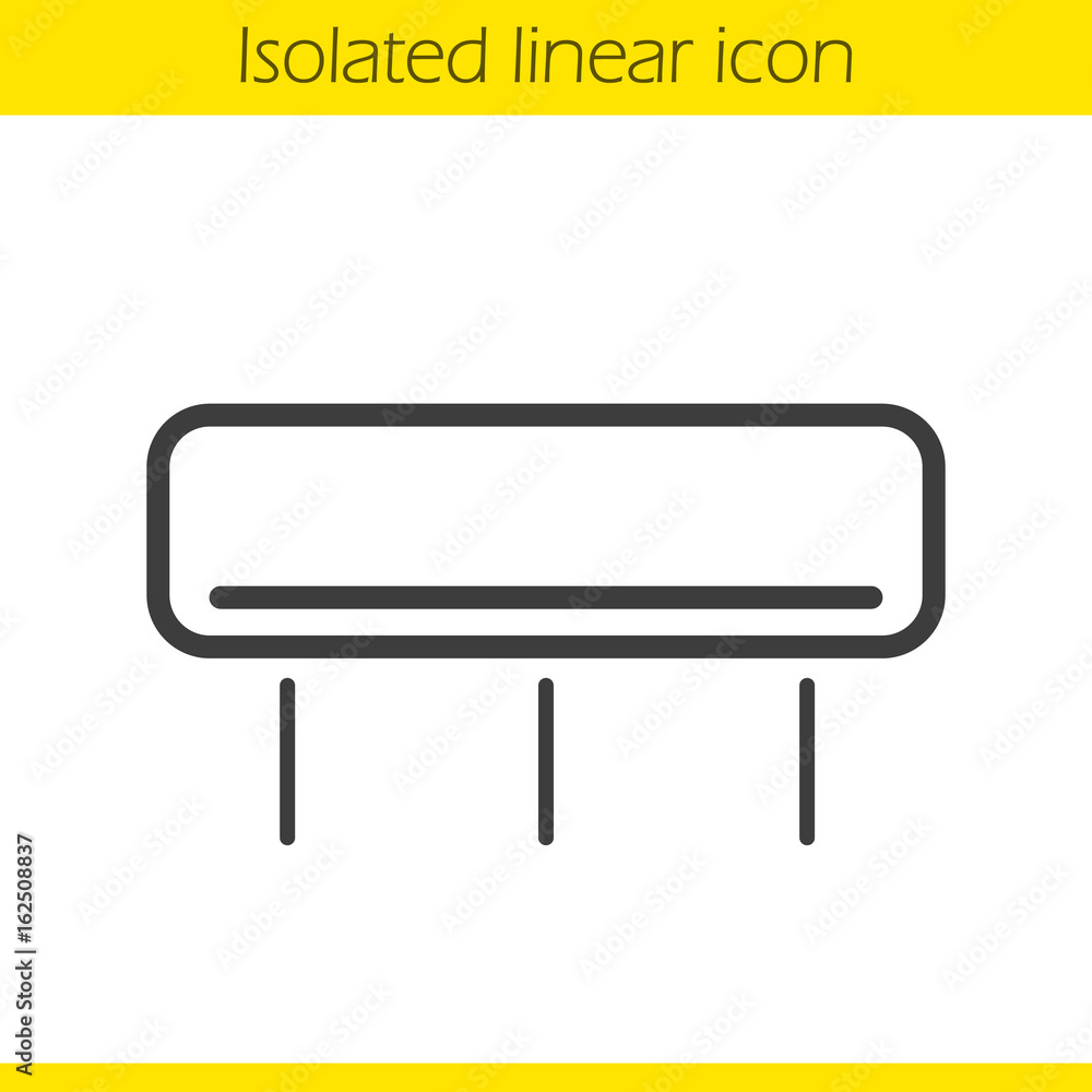 Air conditioner linear icon Air conditioner linear icon
