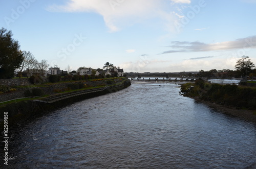 River Corrib and Dam near a Cathedral in Galway, Ireland © alexandre