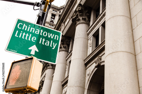 Chinatown & Little Italy Directional Sign photo