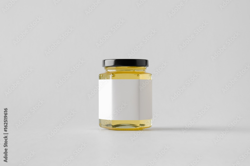 Honey Jar Mock-Up - Blank Label Honey Jar Mock-Up - Blank Label