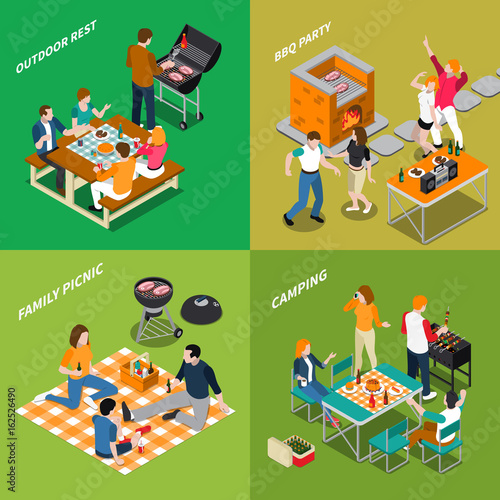 BBQ Isometric Compositions