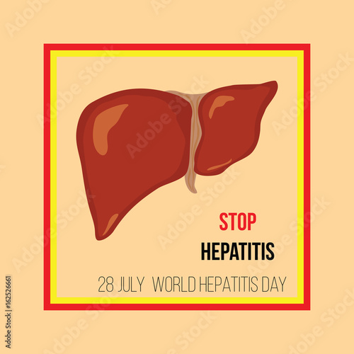 World hepatitis day. Vector illustration