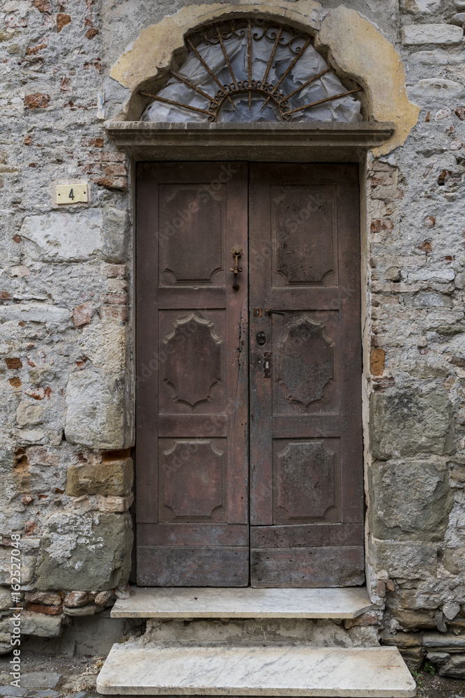 Old Door in Mombaldone, Piedmont