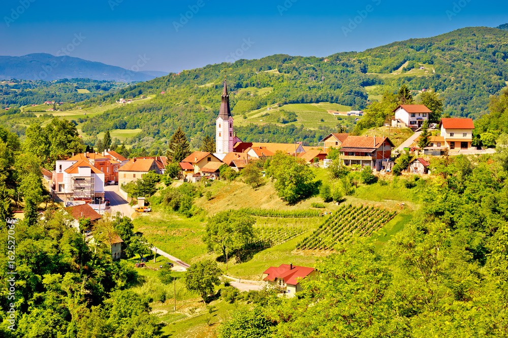 Picturesque town of Klanjec view