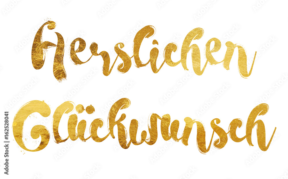 Fototapeta premium Herzlichen Glückwunsch