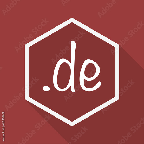 Poly Button mit Schatten - de Domain - Web