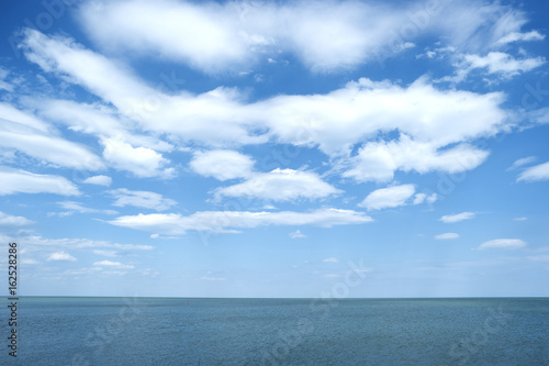 sea on a background of blue sky