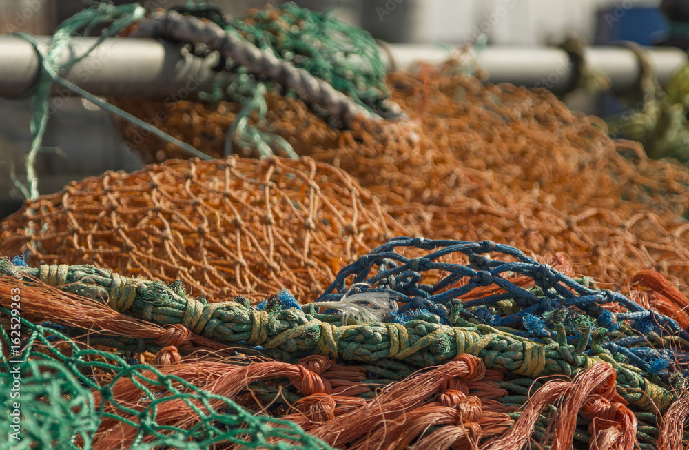 Fishing Nets on Harwich Pier, England