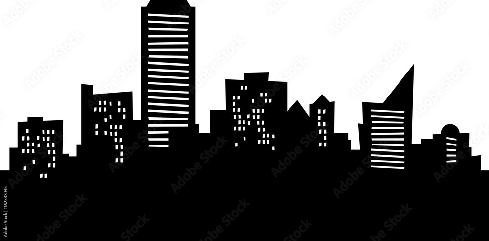 Cartoon skyline silhouette of the city of Adelaide, South Australia,  Australia. Stock Vector | Adobe Stock