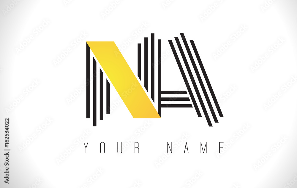 NA Black Lines Letter Logo. Creative Line Letters Vector Template. NA Black Lines Letter Logo. Creative Line Letters Vector Template.