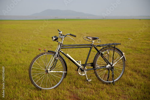 Old bike in Thailand, old bike in dam