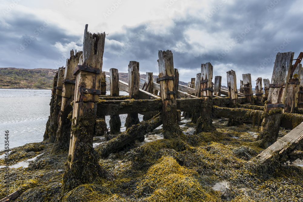Old Jetty with Dark Sky Scotland Old Jetty with Dark Sky Scotland