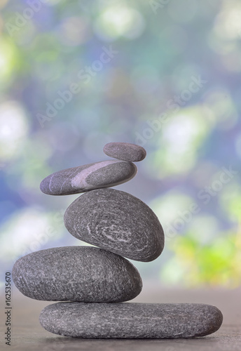 pile of pebble stones isolated