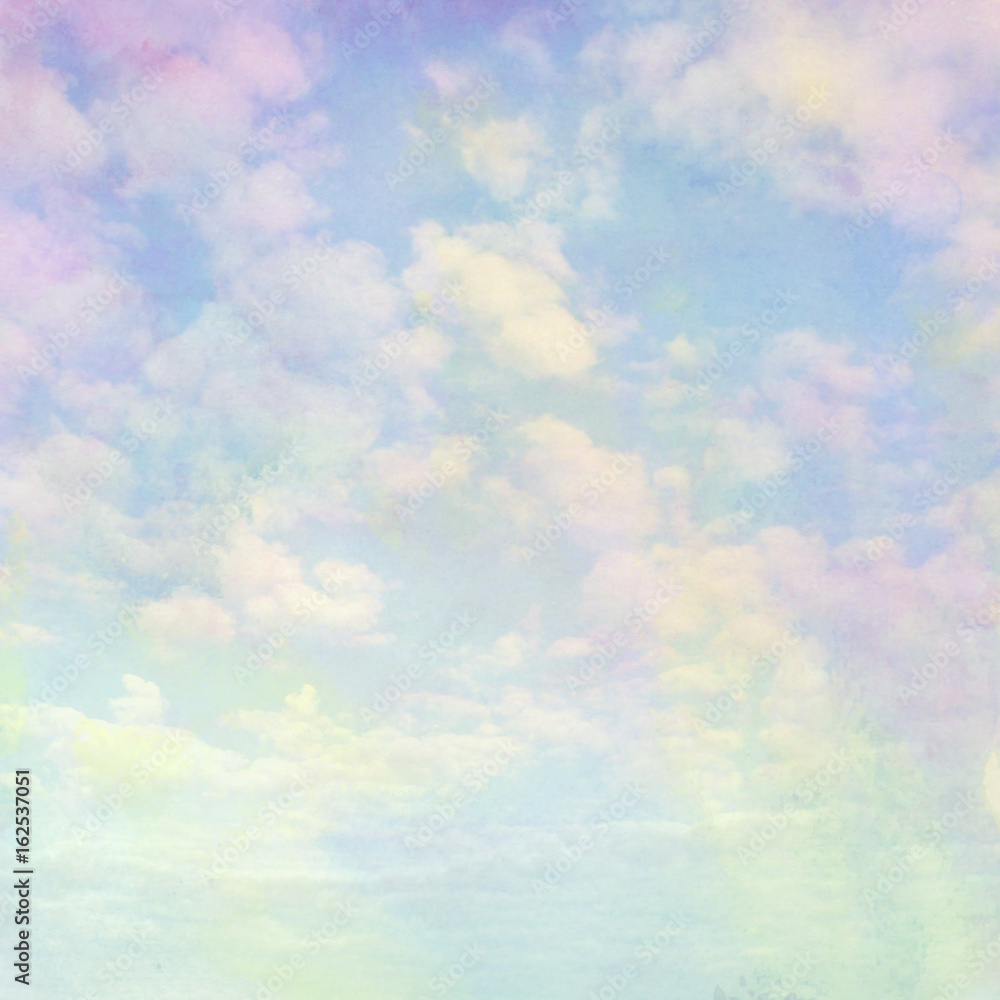 A soft sky with cloud background