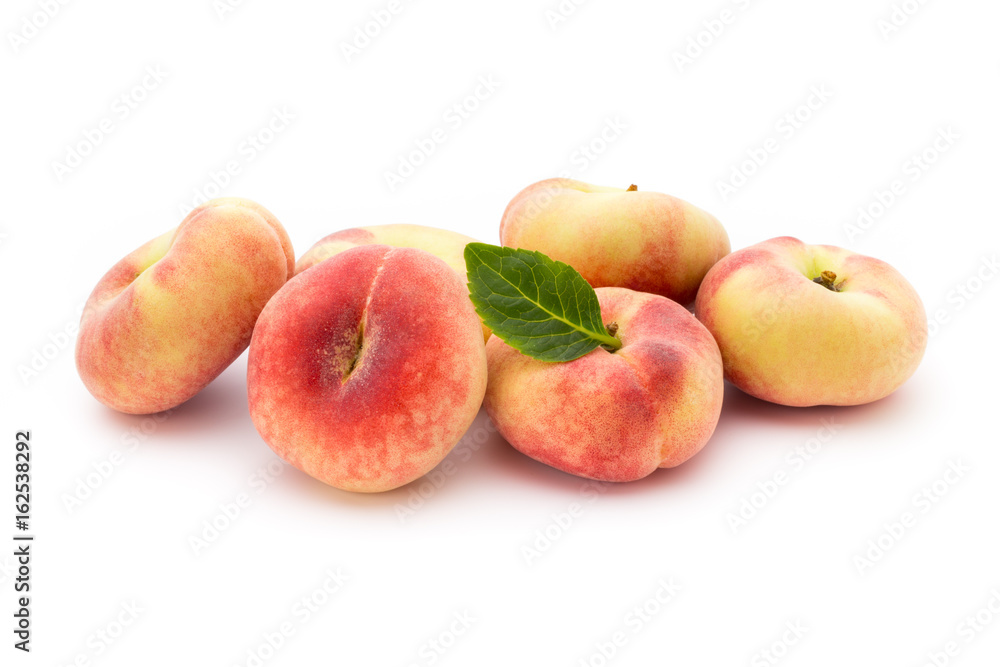 Peach. Fruit with isolated on white background. Peach. Fruit with isolated on white background.