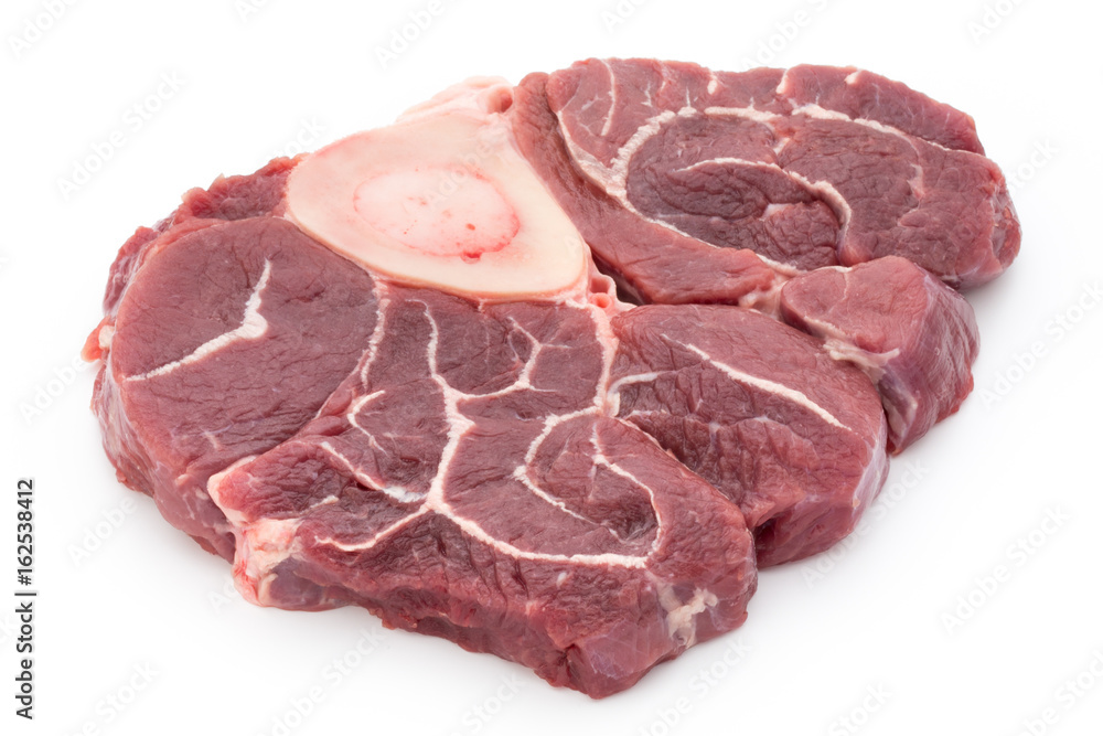Veal steak isolated on the white background. Veal steak isolated on the white background.