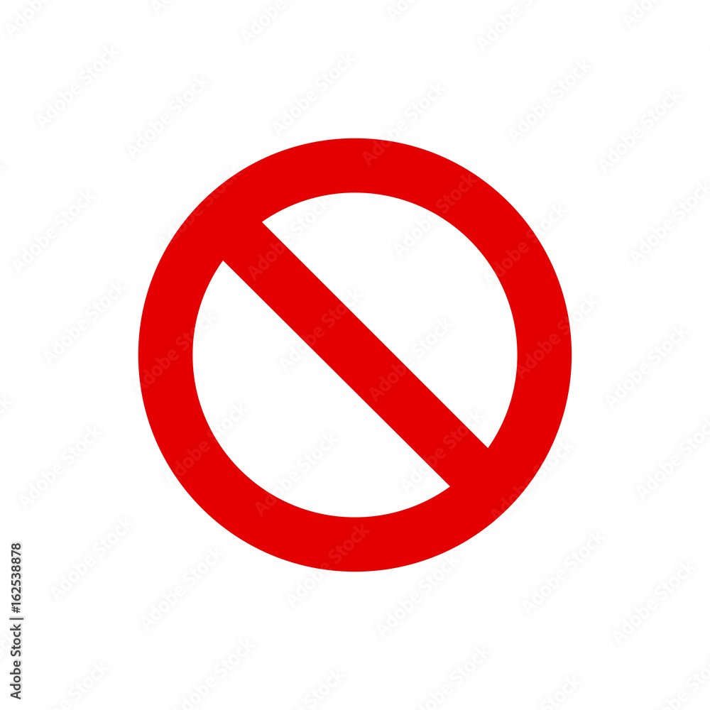 Traffic ban sign, way ban sign. Red circle Stock Vector Adobe Stock