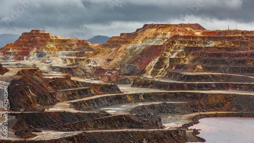Rio Tinto colorful copper mine photo