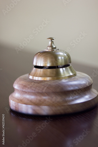 Service bell in a hotel rec...