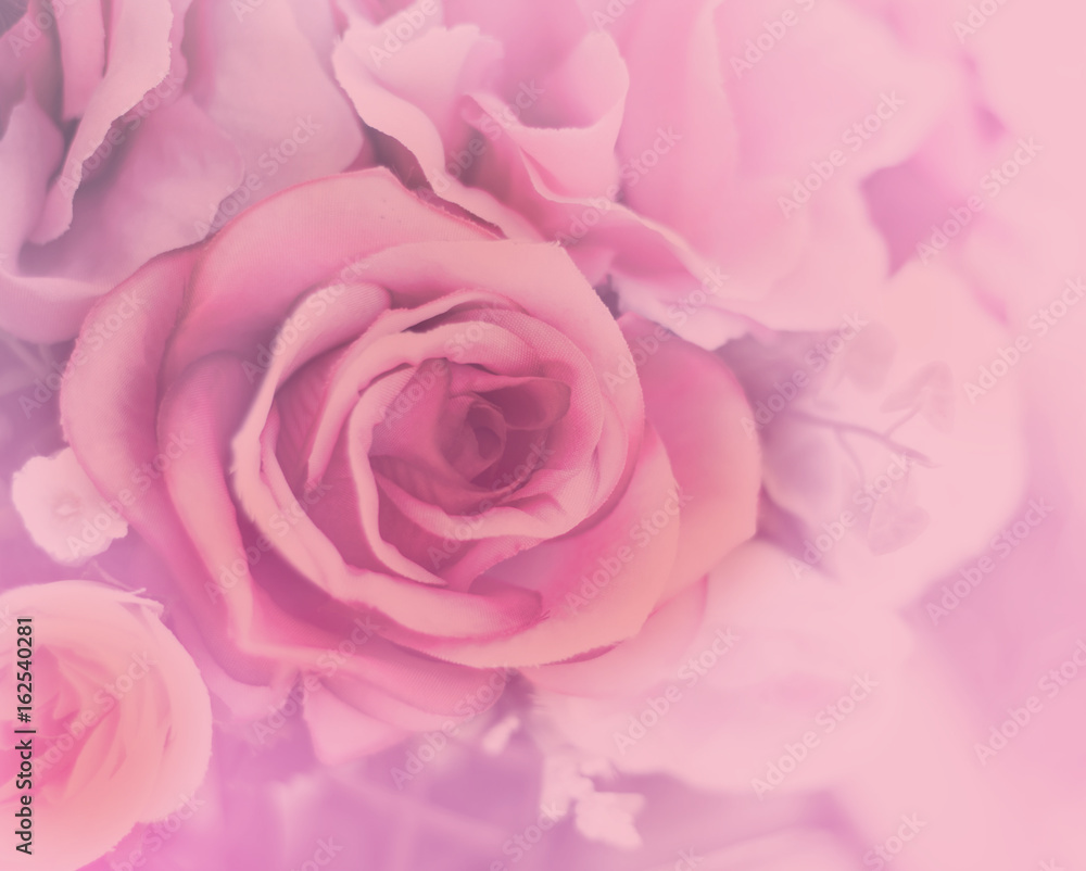 fabric roses blur