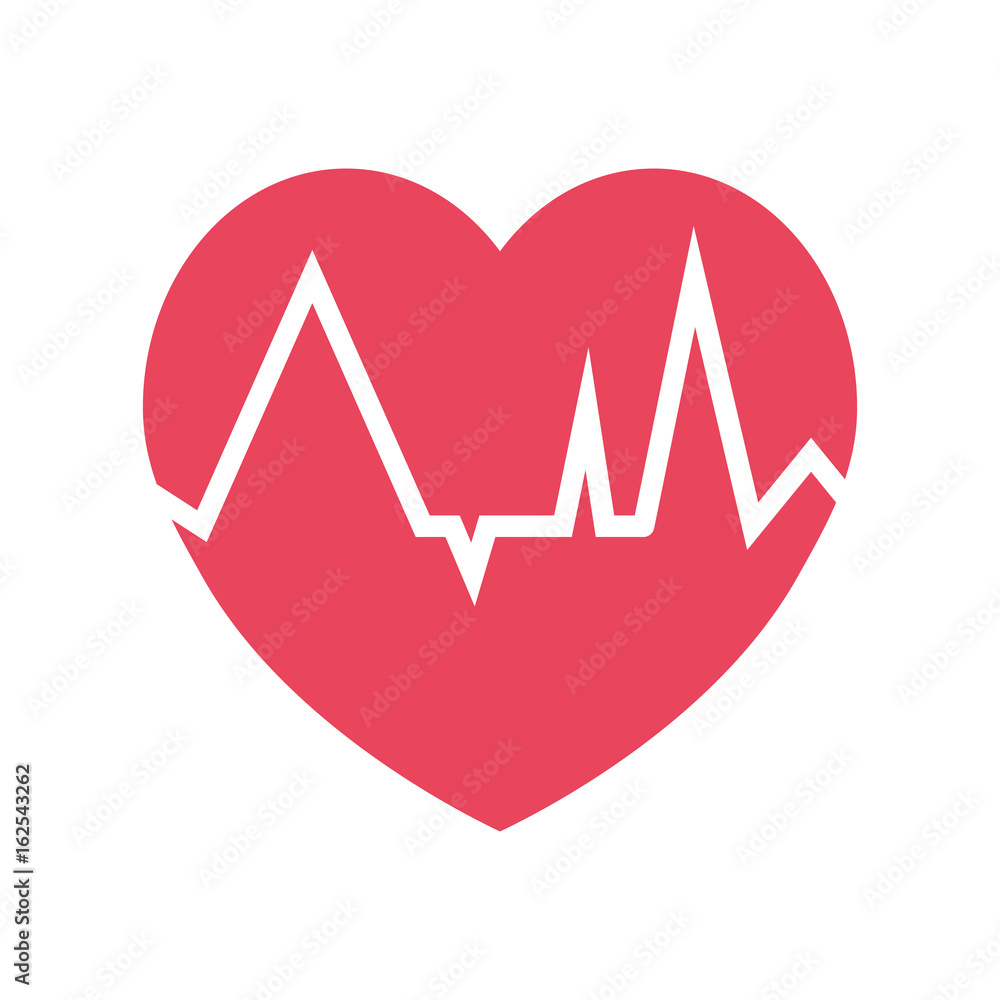 Heartbeat count red Heartbeat count red