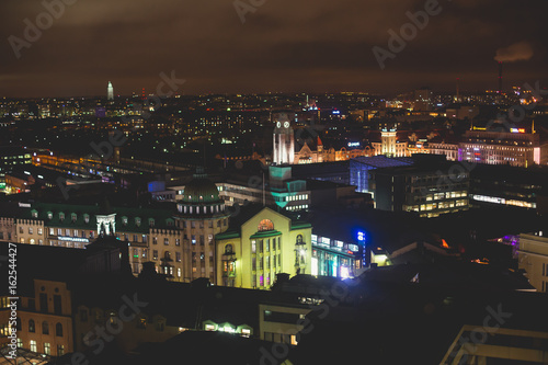 Wallpaper Mural Beautiful super wide-angle summer aerial view of Helsinki capital, Finland with skyline and scenery beyond the city and harbour Torontodigital.ca