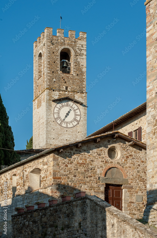 The bell tower of Badia a Passignano