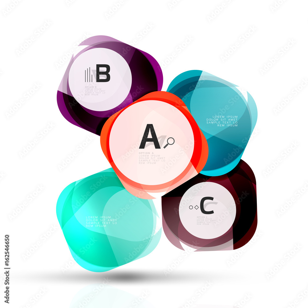 Vector shiny blank web option boxes Vector shiny blank web option boxes