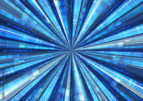 background radiation cyber Blue
