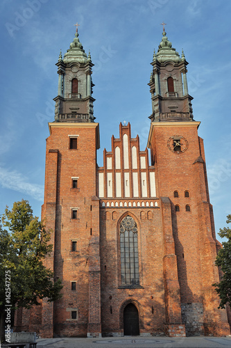 Towers of the gothic cathedral in Poznan.