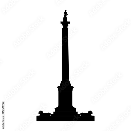 Monumet column silhouette
