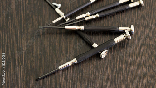 A set of small screwdrivers