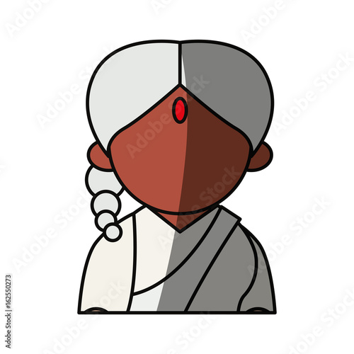 Indian woman cartoon