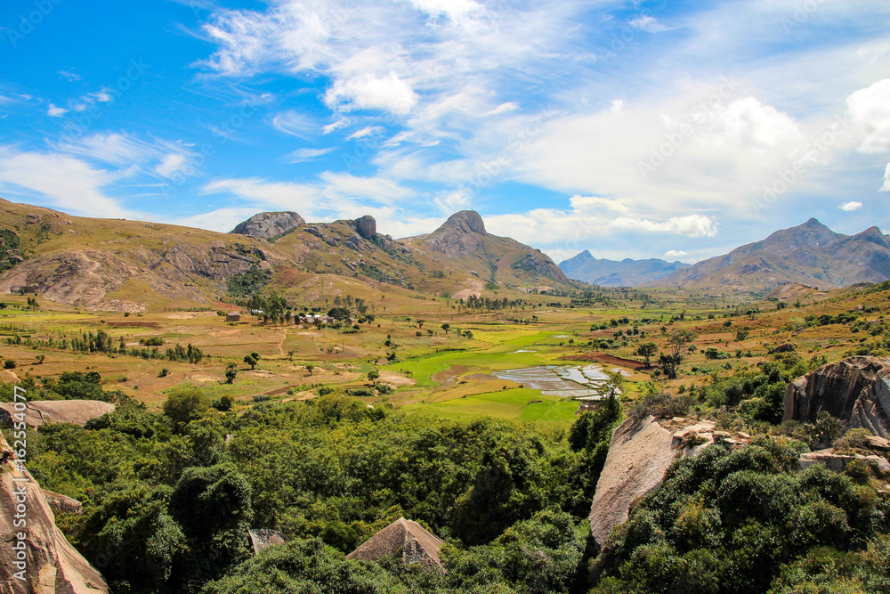 Obraz premium Beautiful landscape and villages in Madagascar
