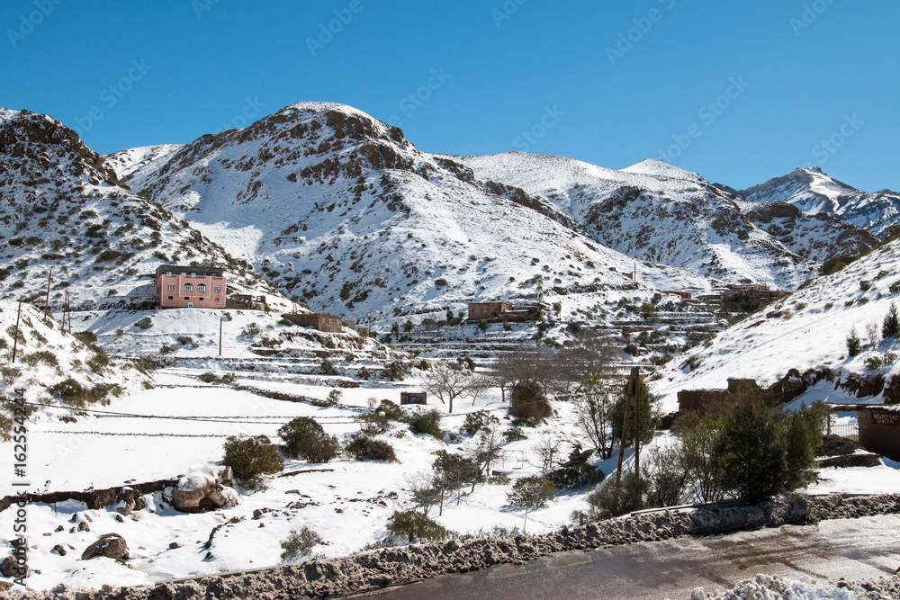 Berber village in the Atlas Mountains, Morocco