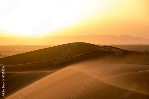 Sunrise in the Sahara Desert at Erg Chebbi, Morocco