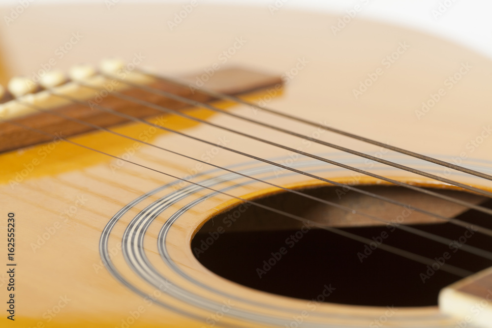 detail of classic guitar with shallow depth of field detail of classic guitar with shallow depth of field