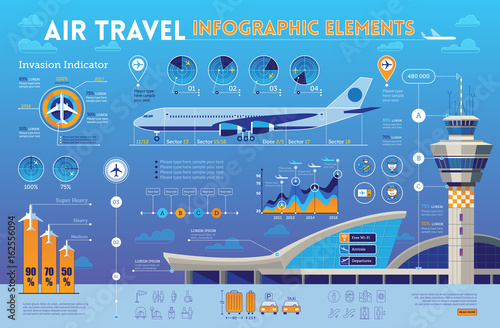 Travel Infographics elements
