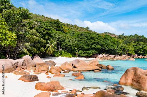 Idyllic beach, Anse Lazio, Praslin, Seychelles