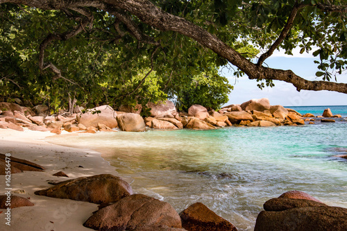 Idyllic beach, Anse Lazio, Praslin, Seychelles