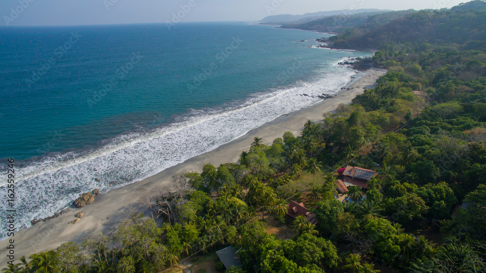 Aerial view of Santa Teresa, Costa Rica