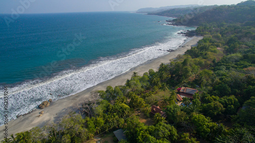 Obraz na płótnie Aerial view of Santa Teresa, Costa Rica w salonie