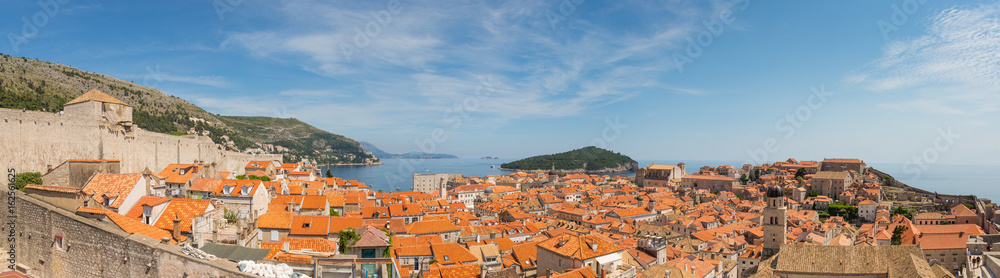 Dubrovnik - historische Altstadt Panorama, 180° Rundblick 