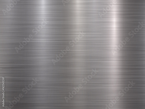 Metal horizontal abstract technology background with polished, brushed texture, chrome, silver, steel, aluminum for design concepts, web, prints, posters, wallpapers, interfaces. Vector illustration.