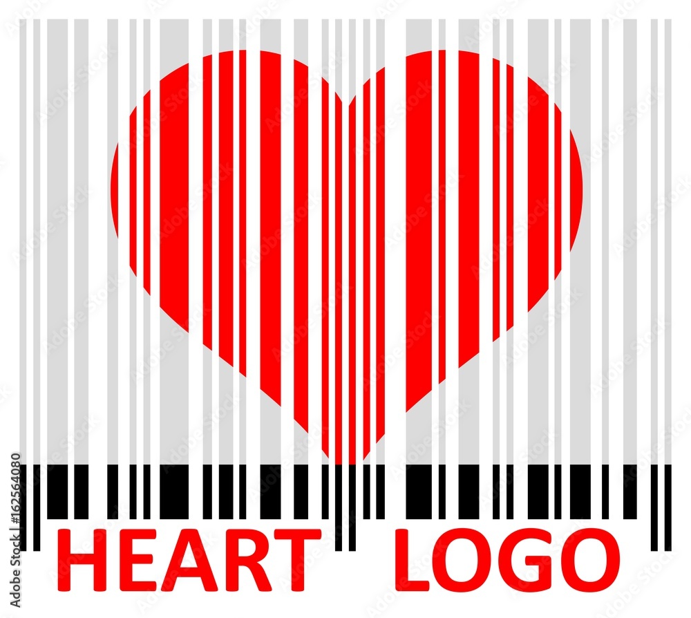 Logo stylized heart. Logo stylized heart.